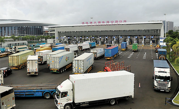 港珠澳大桥 助力珠三角到香港跨境物流时效提速